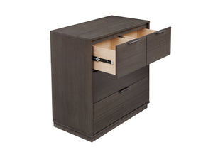 Rustic Grey (084) 30-Forever 4 Drawer Dresser with Changing Top and Interlocking Drawers - Naturals Collection