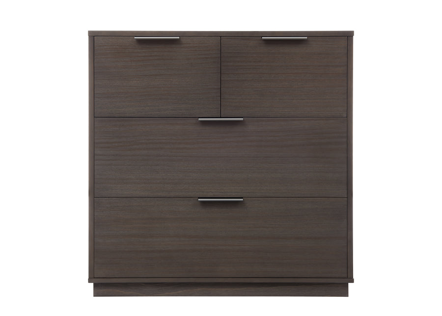 Rustic Grey (084) 78-Forever 4 Drawer Dresser with Changing Top and Interlocking Drawers - Naturals Collection