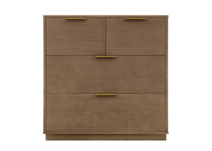 Aged Oak (845) 46-Forever 4 Drawer Dresser with Changing Top and Interlocking Drawers - Naturals Collection