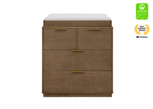 Aged Oak (845) 42-Forever 4 Drawer Dresser with Changing Top and Interlocking Drawers - Naturals Collection