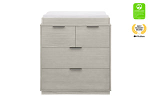 Rustic Mist (1373) 35-Forever 4 Drawer Dresser with Changing Top and Interlocking Drawers - Naturals Collection