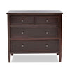 Dark wood dresser with four drawers on a white background 27-Epic 3 Drawer Dresser