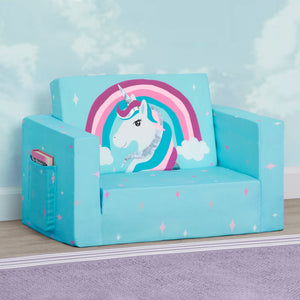 Unicorn Cozee Flip Out Chair - 2-in-1 Convertible Chair to Lounger for Kids 2-Unicorn Cozee Flip Out Chair - 2-in-1 Convertible Chair to Lounger for Kids