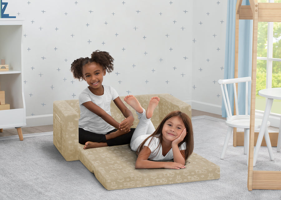 Cream (1669) 21-Perfect Sleeper Extra Wide Convertible Sofa to Lounger