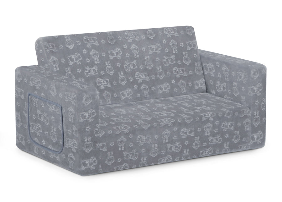 Grey (5057) 8-Perfect Sleeper Extra Wide Convertible Sofa to Lounger