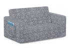 Grey (5057) 6-Perfect Sleeper Extra Wide Convertible Sofa to Lounger