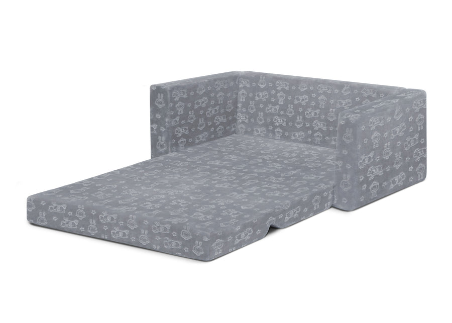 Grey (5057) 7-Perfect Sleeper Extra Wide Convertible Sofa to Lounger