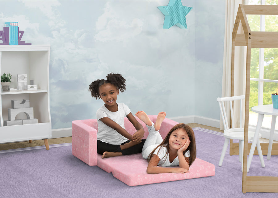 Pink (5059) 11-Perfect Sleeper Extra Wide Convertible Sofa to Lounger