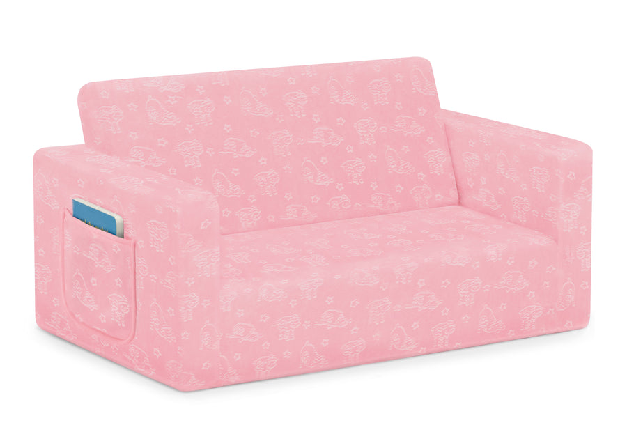 Pink (5059) 15-Perfect Sleeper Extra Wide Convertible Sofa to Lounger