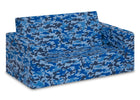 Blue Camo (5061) 4-Cozee Flip-Out Sofa - 2-in-1 Convertible Sofa to Lounger for Kids
