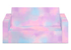 Blue & Pink Tie-Dye (5062) 8-Cozee Flip-Out Sofa - 2-in-1 Convertible Sofa to Lounger for Kids