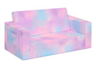 Blue & Pink Tie-Dye (5062) 12-Cozee Flip-Out Sofa - 2-in-1 Convertible Sofa to Lounger for Kids