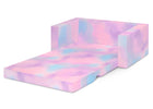 Blue & Pink Tie-Dye (5062) 9-Cozee Flip-Out Sofa - 2-in-1 Convertible Sofa to Lounger for Kids