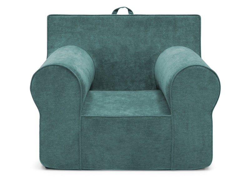 Teal armchair on a white background 17-XL Cozee Foam Chair - Perfect Size for Kids Ages 18 Months - 12 Years+