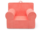 Coral-colored armchair on a white background 20-XL Cozee Foam Chair - Perfect Size for Kids Ages 18 Months - 12 Years+