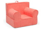 Coral-colored children's chair on a white background 21-XL Cozee Foam Chair - Perfect Size for Kids Ages 18 Months - 12 Years+