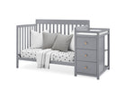 Grey with Natural (1359) 16-Flynn 5-in-1 Convertible Crib and Changer