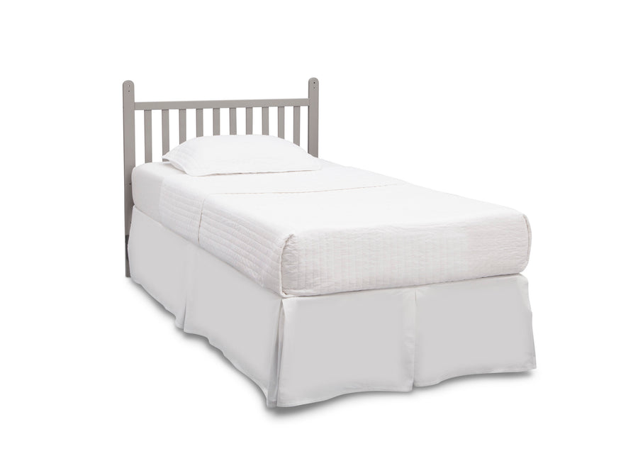 Grey (026) 12-Classic Mini Crib with 2.75-inch Mattress - Convertible to Twin Bed
