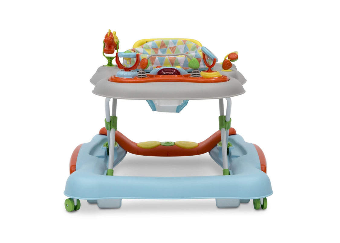 Delta Children Cascade (2179) 4-in-1 Discover & Play Musical Walker, Front Silo View