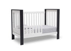 Bianca White with Textured Midnight Grey (181) 5-Miles 4-in-1 Convertible Crib