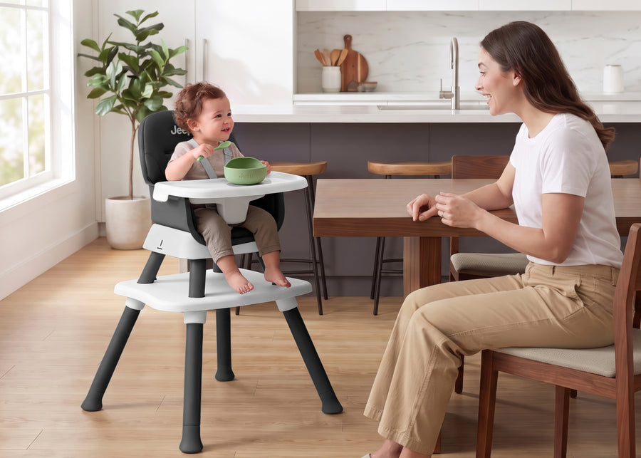 Black (001) 25-Milestone 6-in-1 High Chair
