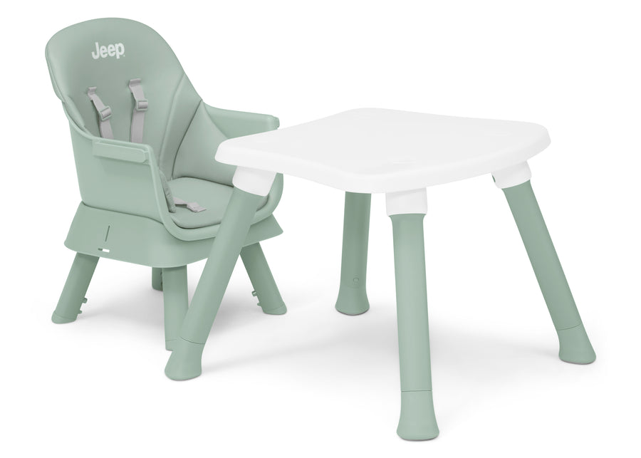 Sage Green (2446) 11-Milestone 6-in-1 High Chair