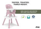 Light Pink (2515) 41-Milestone 6-in-1 High Chair