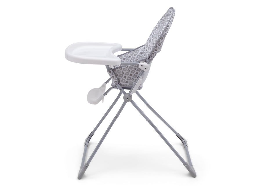 24601 2069 DeltaEasyFold Glacier Silo 16 10-EZ Fold High Chair
