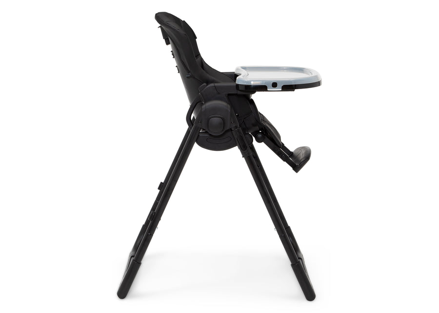 Midnight Black (2013) 5-Jeep Classic Black Convertible 2-in-1 High Chair for Babies and Toddlers with Adjustable Height, Recline & Footrest