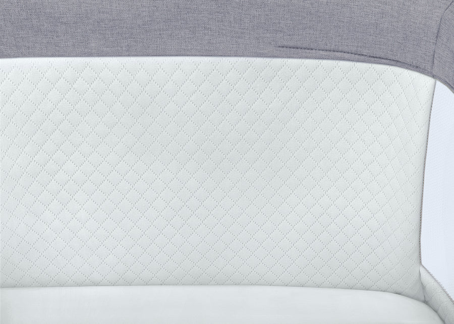 Dove Grey (2376) 7-Koi by the Bed Bassinet with Natural Beechwood Legs