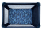 Blue camouflage-patterned pet playpen on a white background 10-babyGap Deluxe Play Yard