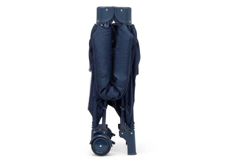 Navy blue backpack with wheels on a white background 11-babyGap Deluxe Play Yard