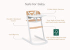 White (100) 5-Versa Adjustable 3-in-1 High Chair