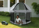 Grey (2459) 8-Hexagon Pop Up Play Yard with Removable Canopy