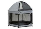 Grey (2459) 10-Hexagon Pop Up Play Yard with Removable Canopy