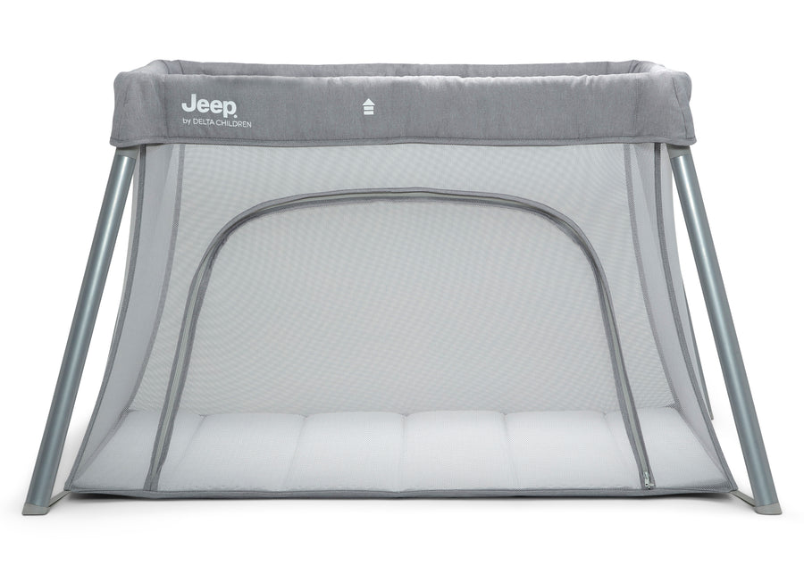Light Grey (2463) 19-Horizon Compact Travel 2-in-1 Play Yard and Bassinet