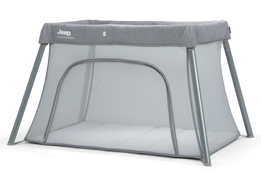 Light Grey (2463) 23-Horizon Compact Travel 2-in-1 Play Yard and Bassinet