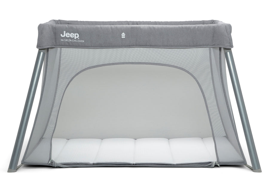 Light Grey (2463) 26-Horizon Compact Travel 2-in-1 Play Yard and Bassinet