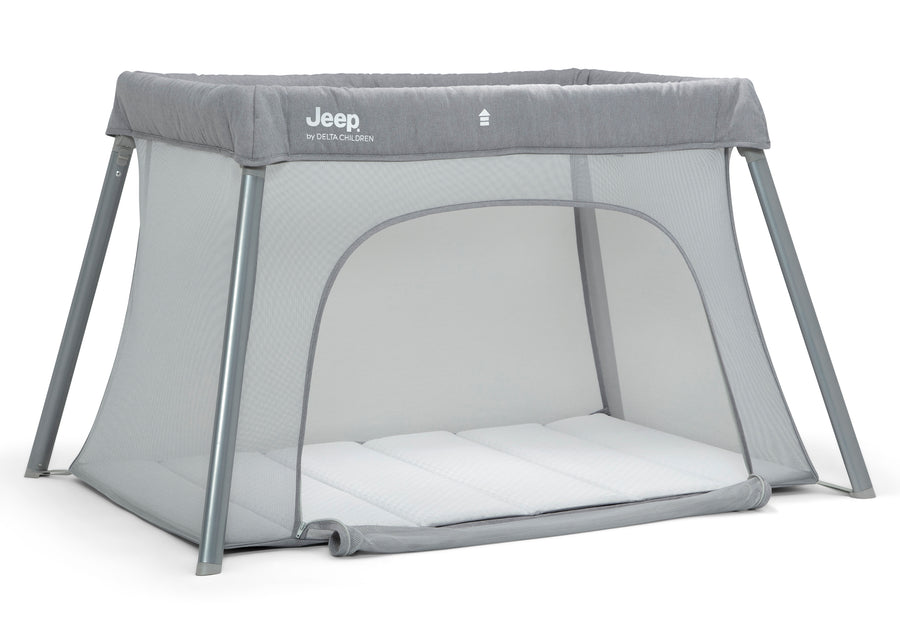 Light Grey (2463) 27-Horizon Compact Travel 2-in-1 Play Yard and Bassinet