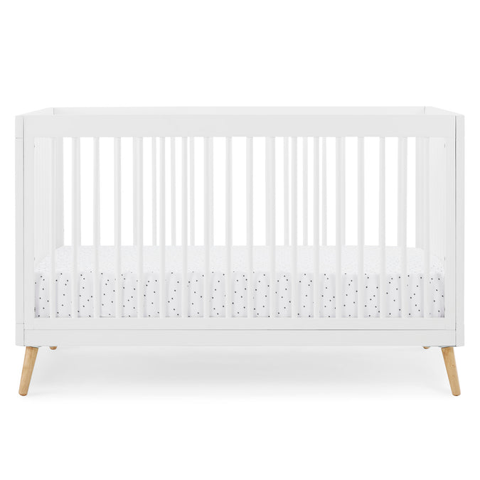 DCB: Bianca White with Natural (123) 32-Jordan 4-in-1 Convertible Crib