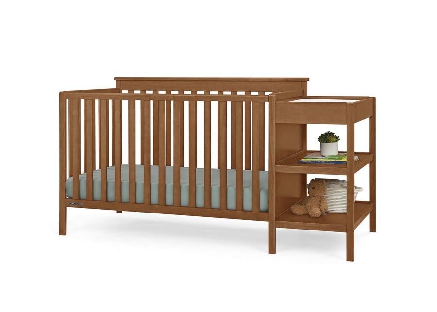 Chestnut (836) 10-Ellie 5-in-1 Convertible Crib and Changer