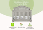 Rustic Mist (1373) 20-Asher 6-in-1 Convertible Crib