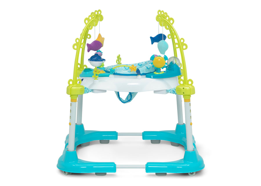 Children's activity center with toys on a white background 20-Deluxe Bounceroo Learn2Walk Balancer Baby Walker