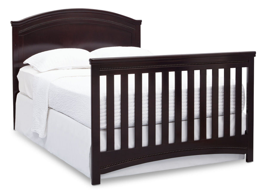 Simmons Kids Black Espresso (907) Emma Crib 'N' More Angled Full Size Bed Conversion View b6b 22-Emma Crib 'N' More