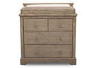 Rustic Driftwood (112) 11-Paloma 4 Drawer Dresser with Changing Top