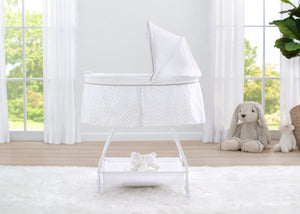 Grey Lattice (2390) 0-Deluxe Soothing Dreams Bassinet