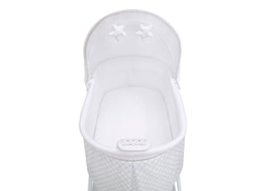 Grey Lattice (2390) 7-Deluxe Soothing Dreams Bassinet