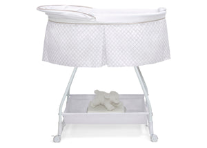 Grey Lattice (2390) 4-Deluxe Soothing Dreams Bassinet
