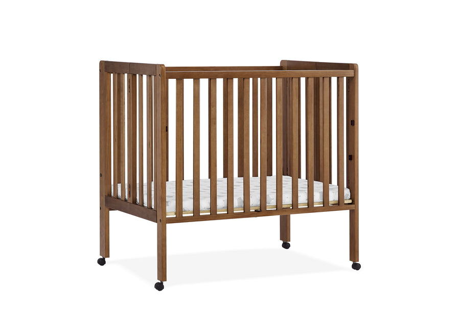 Chestnut (836) 37-Lee Portable Folding Mini Crib with 1.5-Inch Mattress