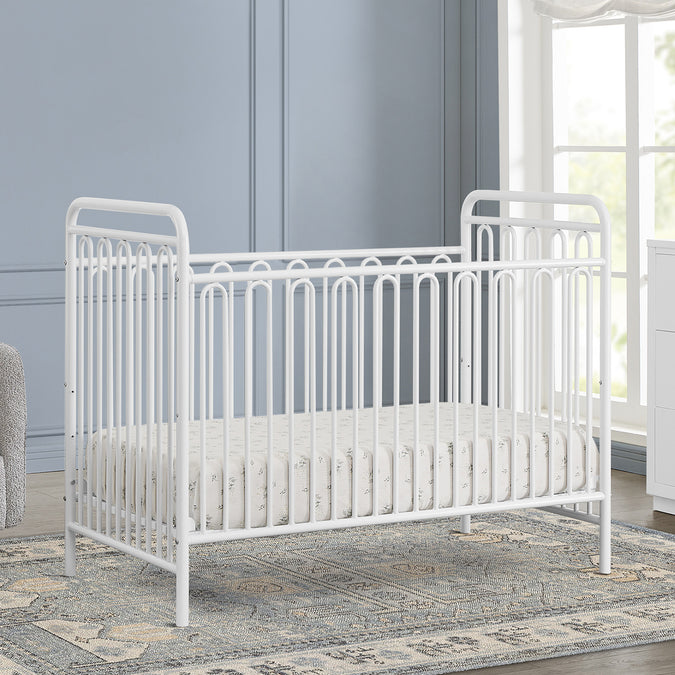 White (1309) 39-Darcy 4-in-1 Convertible Metal Crib
